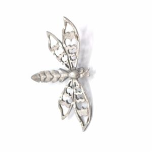 Vintage Sterling Silver Brooch Pin Dragonfly